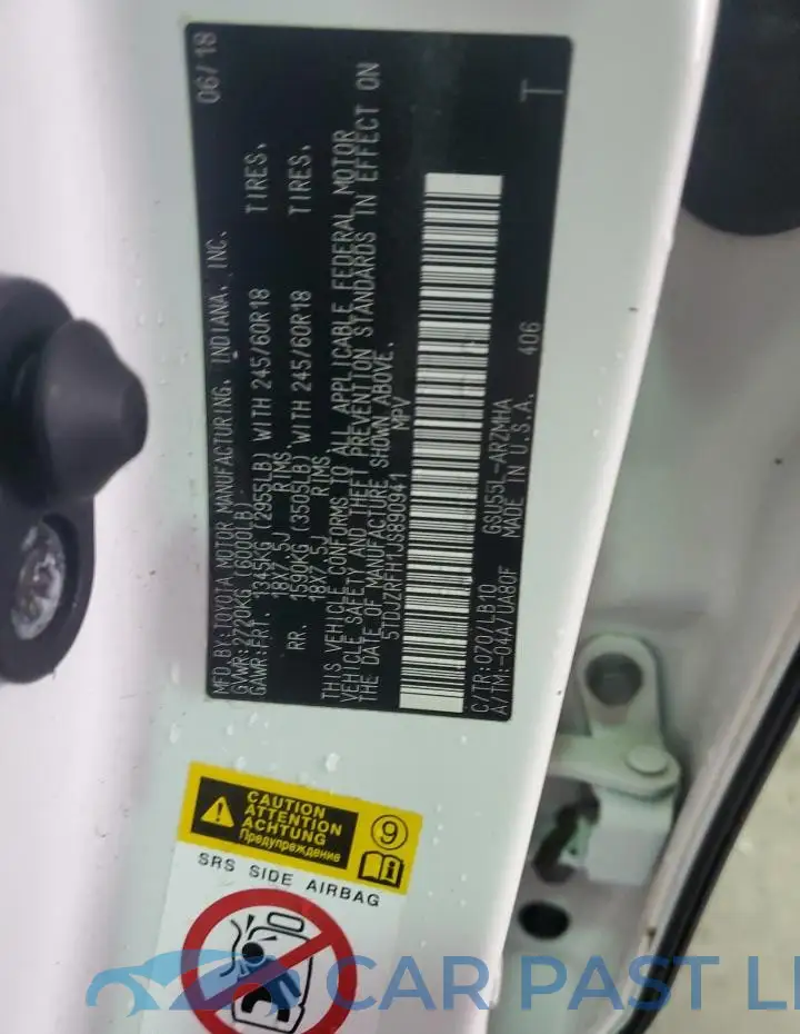 5TDJZRFH1JS890941# 13