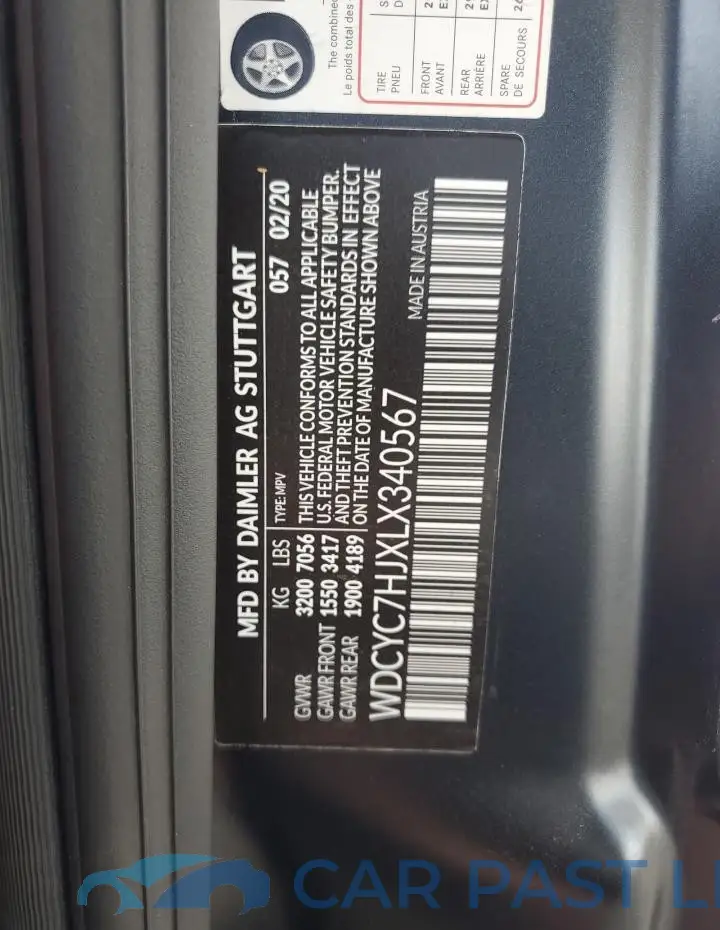 WDCYC7HJXLX340567# 13