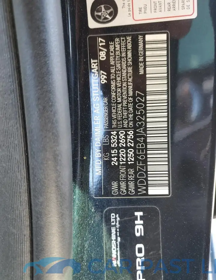 WDDZF6EB4JA325027# 12
