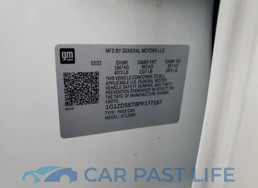 1G1ZD5ST8PF177167# 12