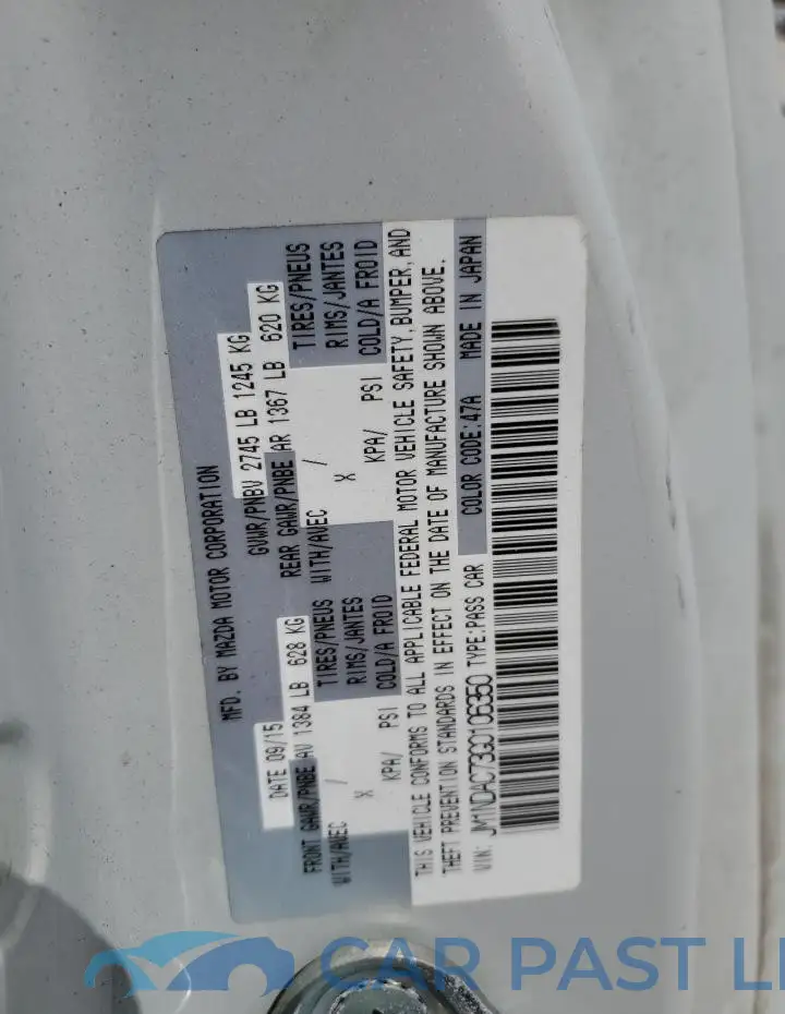 JM1NDAC73G0106350# 13