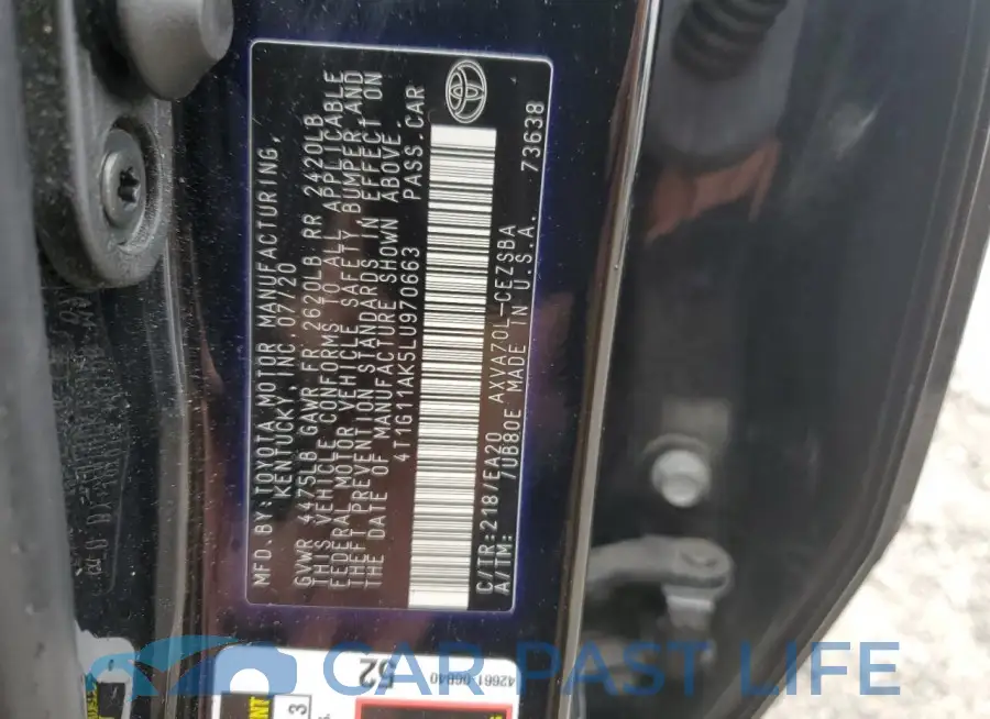 4T1G11AK5LU970663# 12
