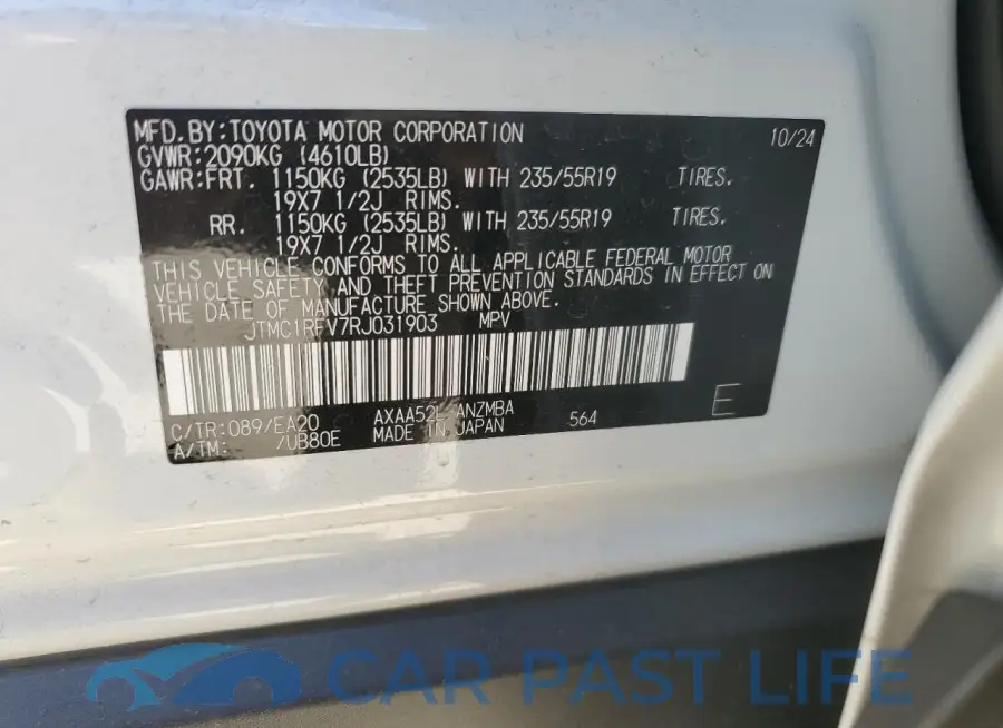 JTMC1RFV7RJ031903# 14