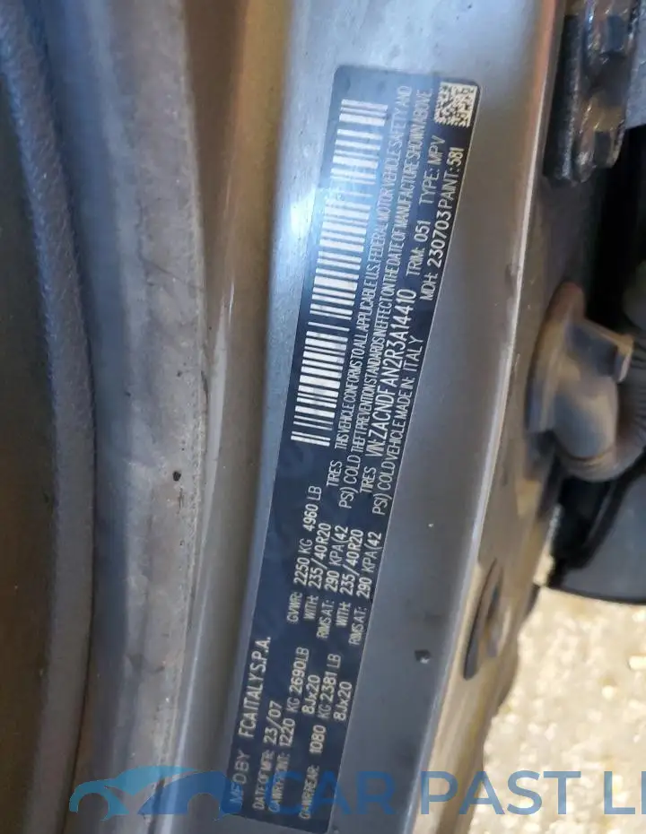 ZACNDFAN2R3A14410# 12