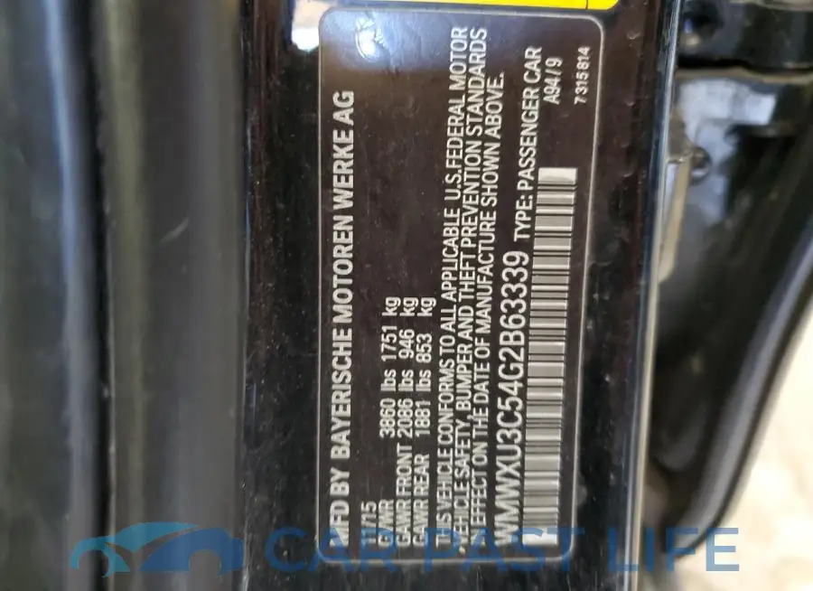 WMWXU3C54G2B63339# 12