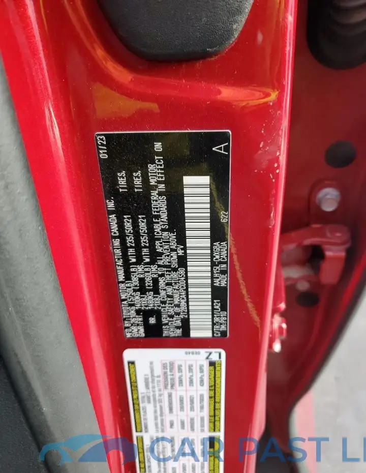 2T2BBMCA4PC004580# 13