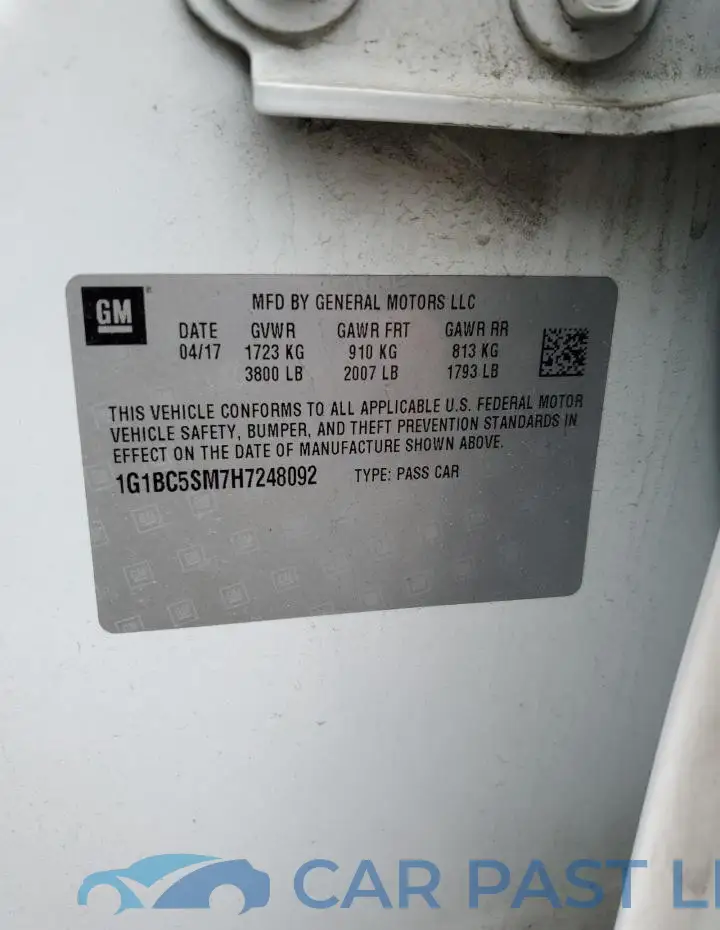 1G1BC5SM7H7248092# 12