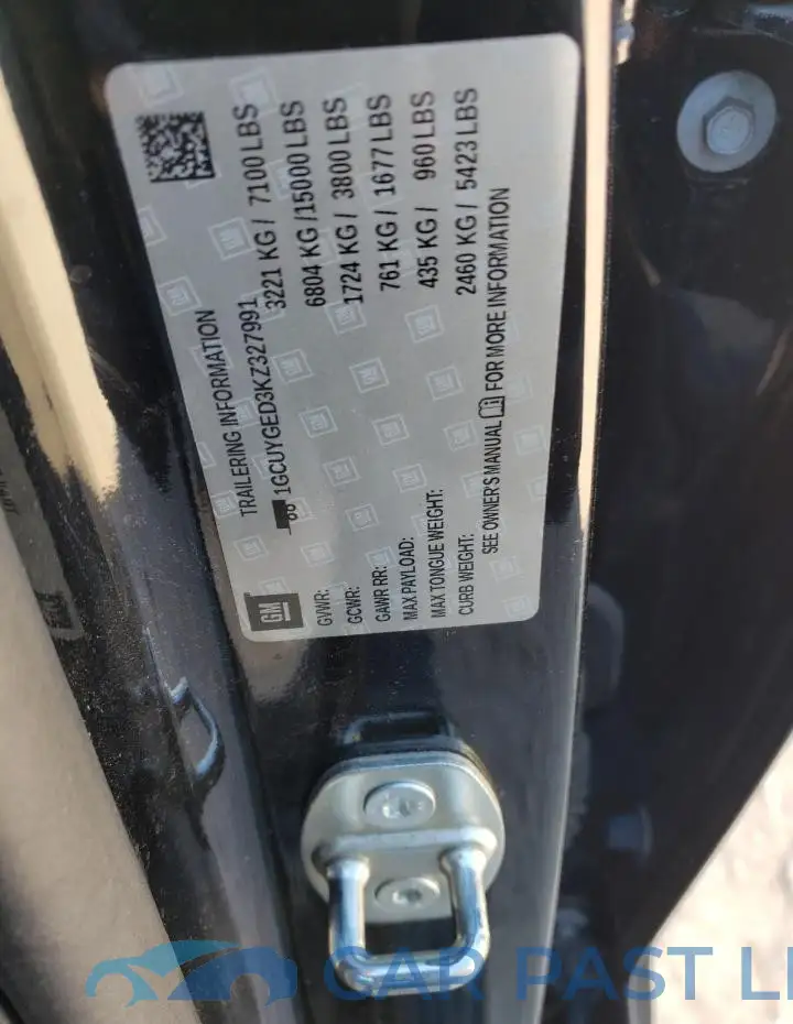 1GCUYGED3KZ327991# 12