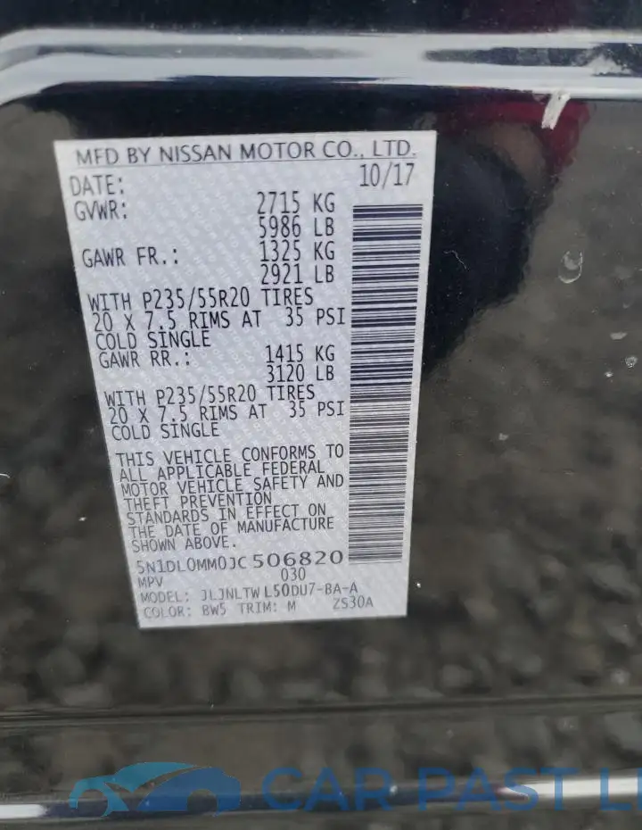 5N1DL0MM0JC506820# 13