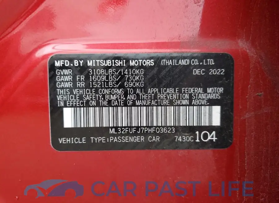 ML32FUFJ7PHF03623# 12