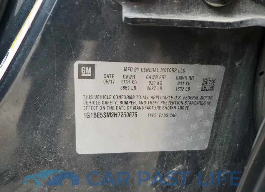 1G1BE5SM2H7260676# 12
