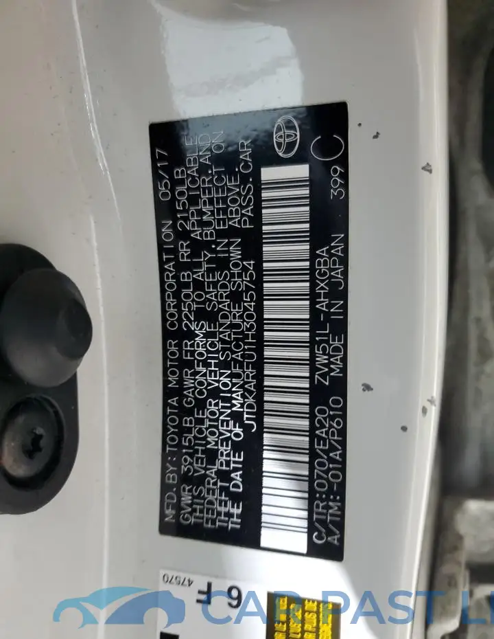 JTDKARFU1H3045754# 12