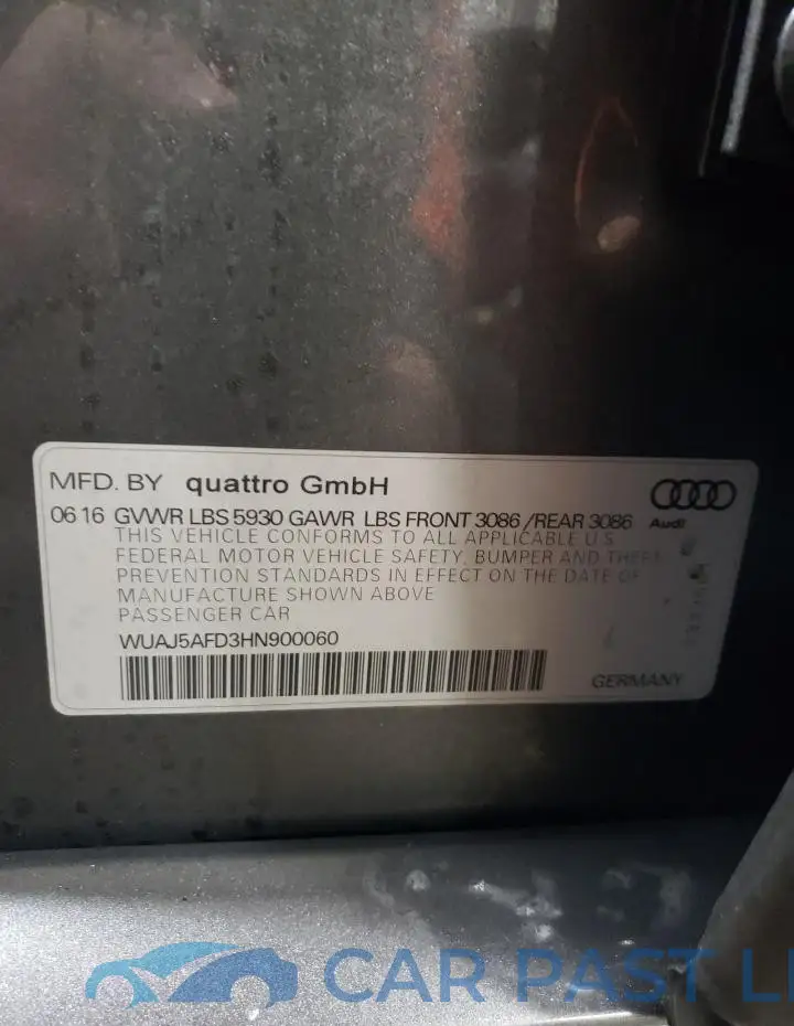 WUAJ5AFD3HN900060# 13
