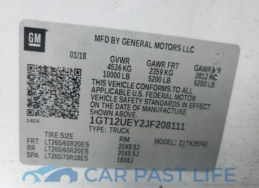 1GT12UEY2JF208111# 12