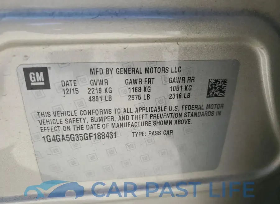 1G4GA5G35GF188431# 12