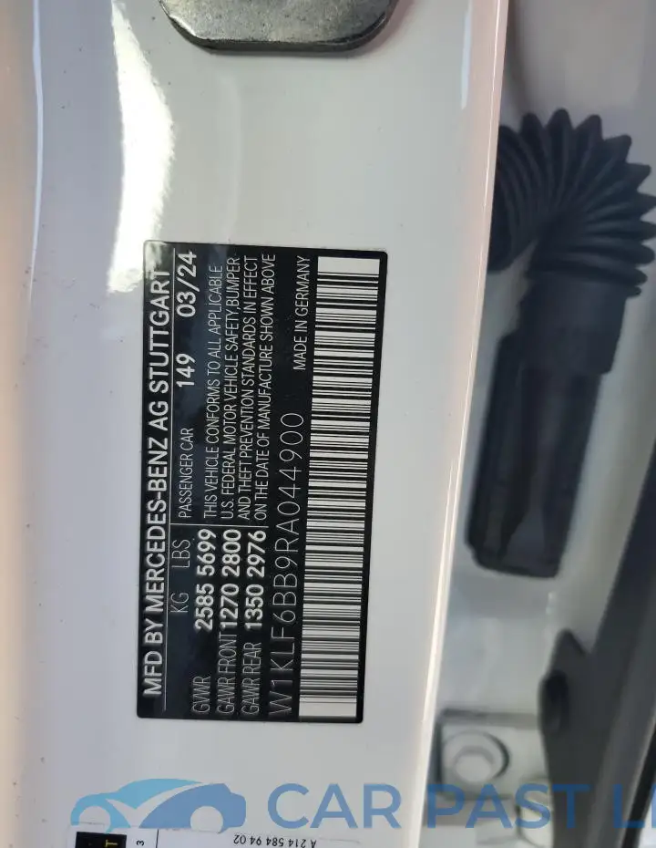 W1KLF6BB9RA044900# 12