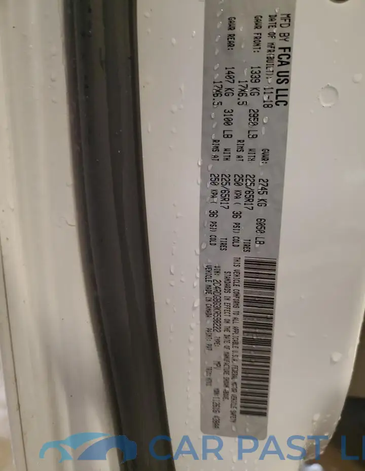 2C4RDGBG3KR598222# 14