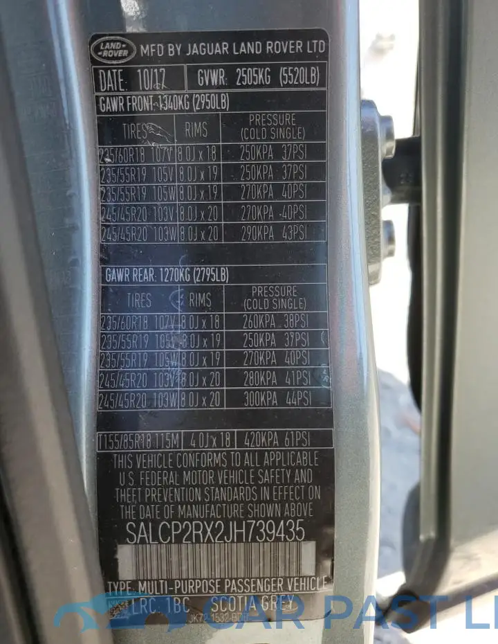 SALCP2RX2JH739435# 14