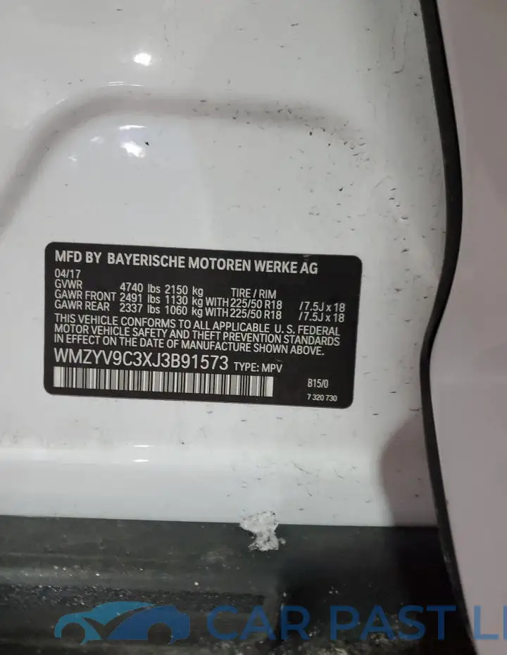WMZYV9C3XJ3B91573# 13