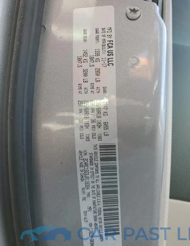 2C4RC1GG3JR116324# 13