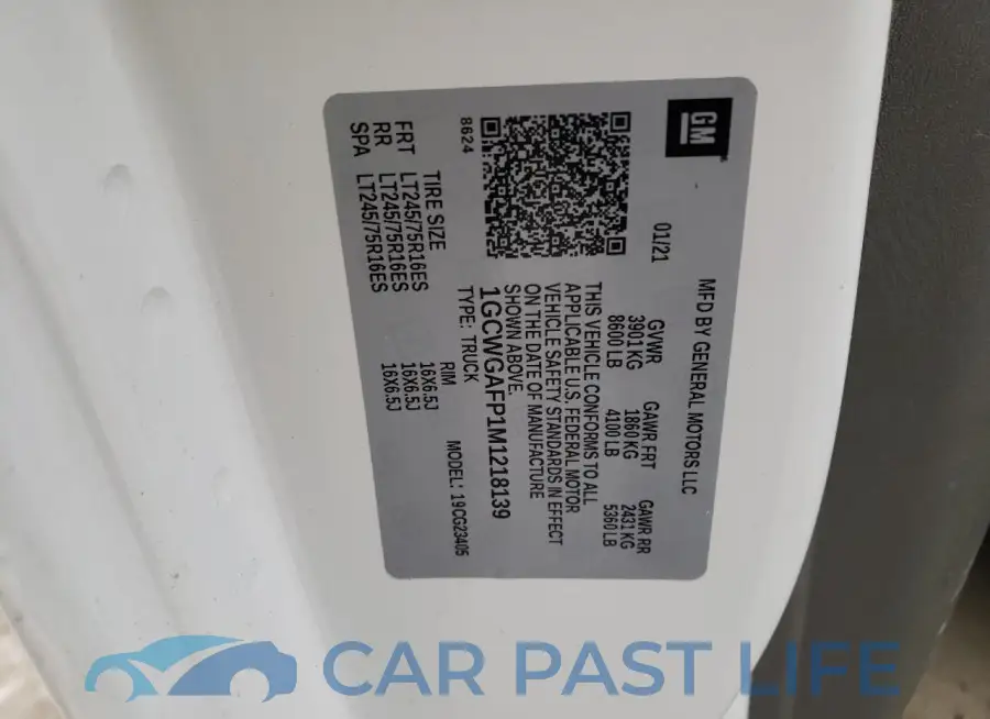 1GCWGAFP1M1218139# 13