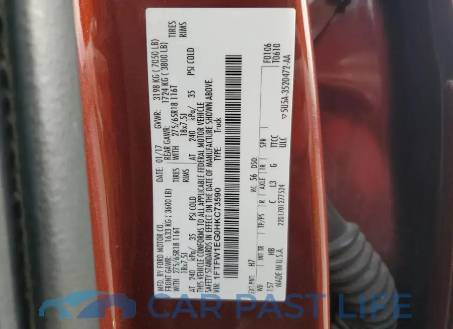 1FTFW1EG0HKC73590# 12