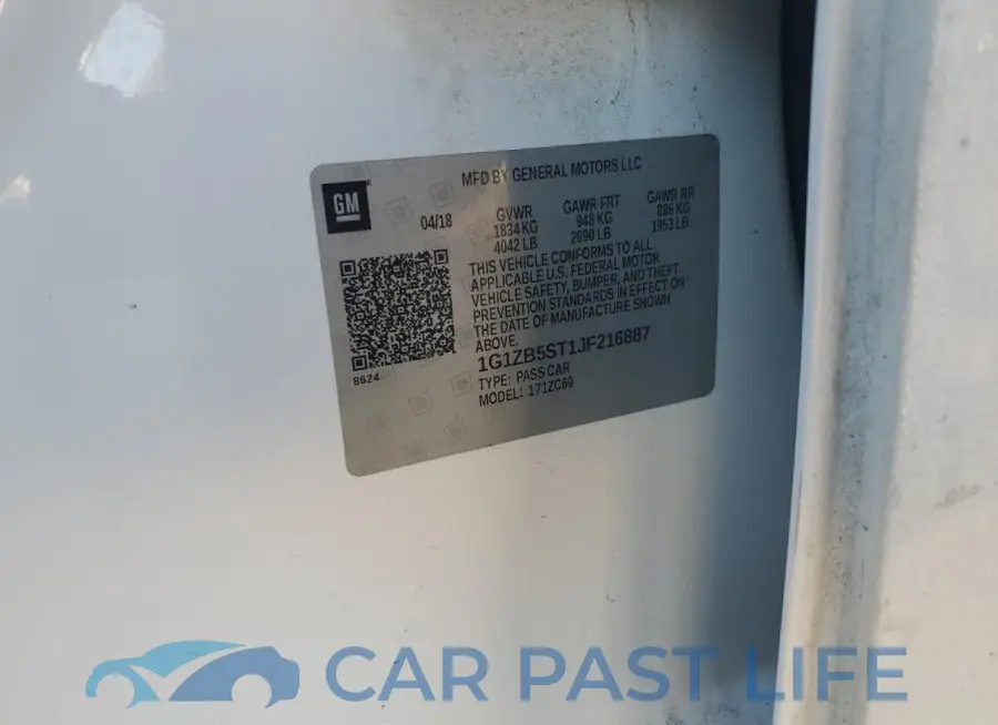 1G1ZB5ST1JF216887# 12