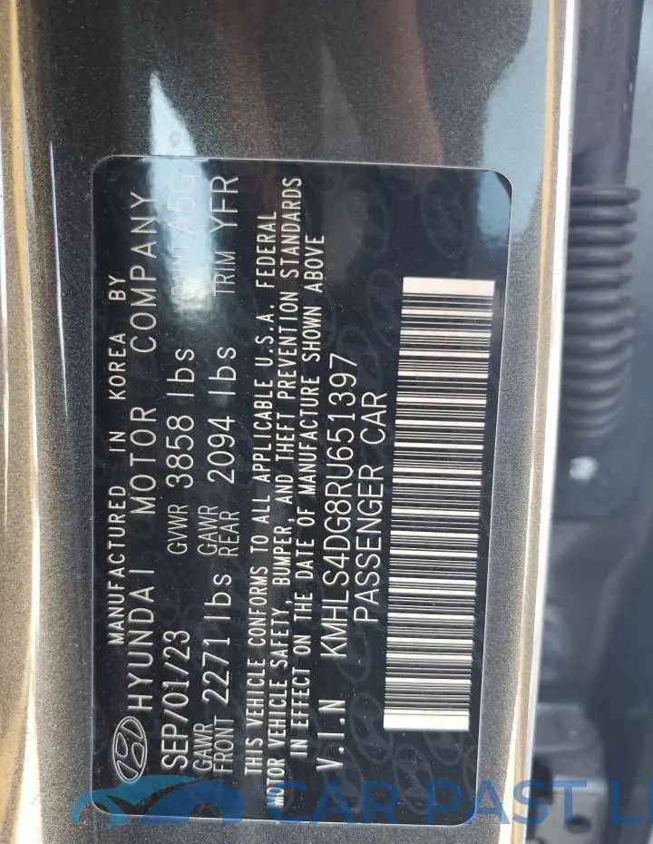 KMHLS4DG8RU651397# 12