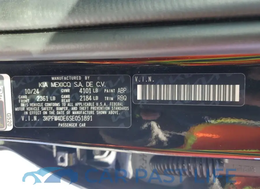 3KPFW4DE6SE051891# 12