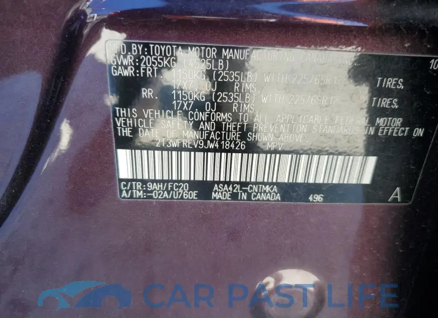 2T3WFREV9JW418426# 14