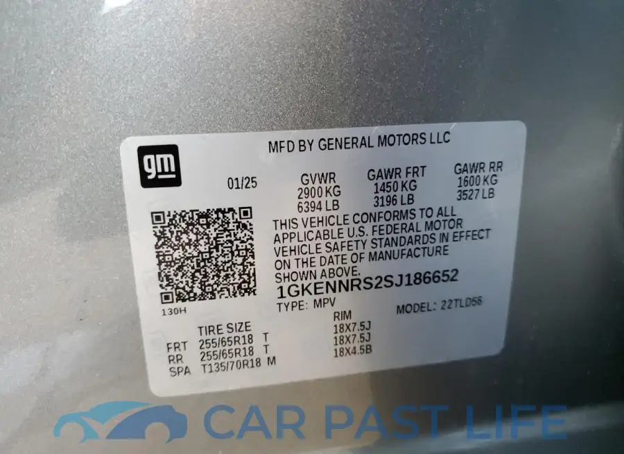 1GKENNRS2SJ186652# 14