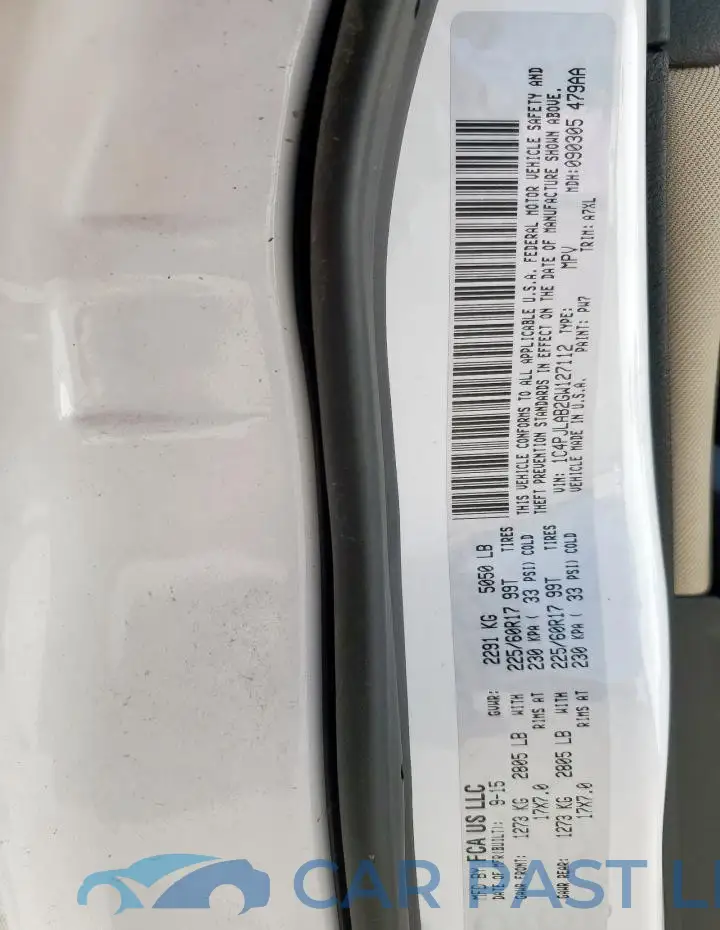 1C4PJLAB2GW127112# 13