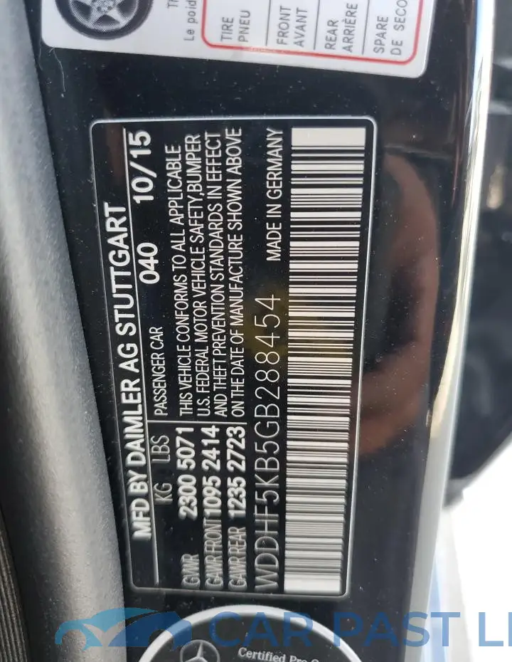 WDDHF5KB5GB288454# 12