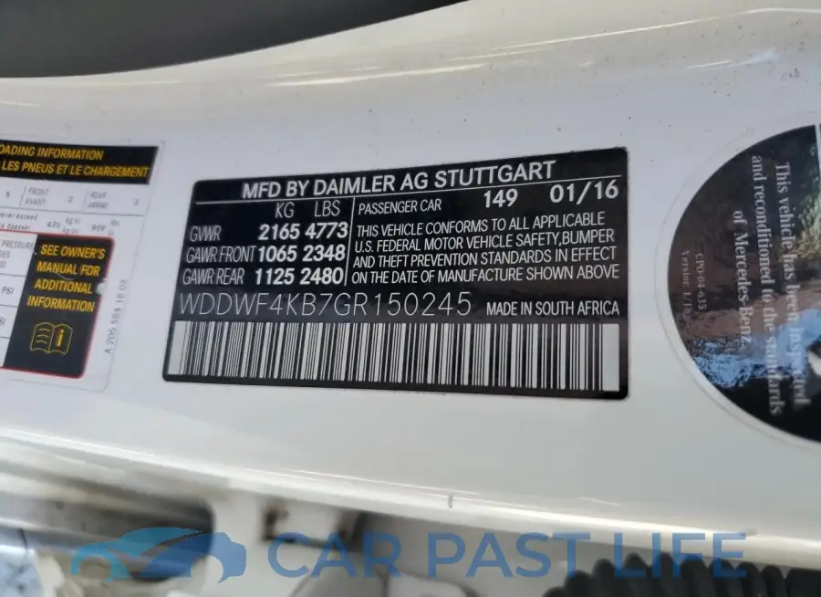 WDDWF4KB7GR150245# 12
