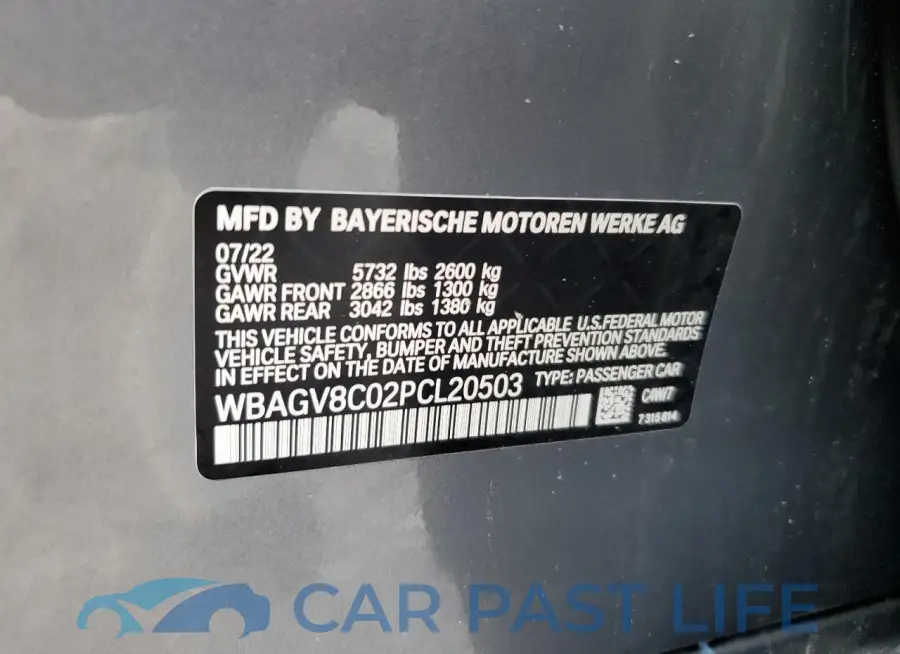WBAGV8C02PCL20503# 12