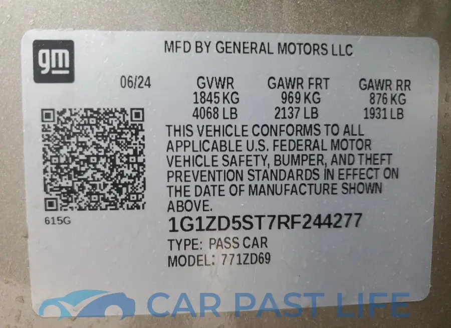 1G1ZD5ST7RF244277# 12