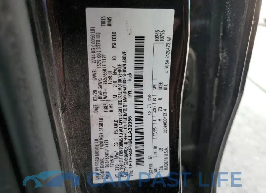 1FTER4FH9LLA30956# 13