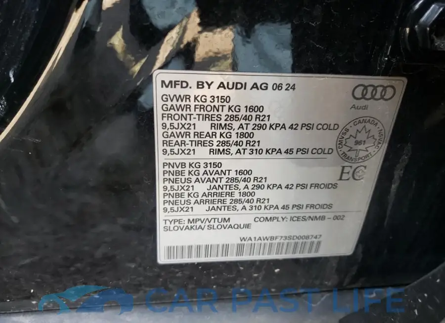 WA1AWBF73SD008747# 13