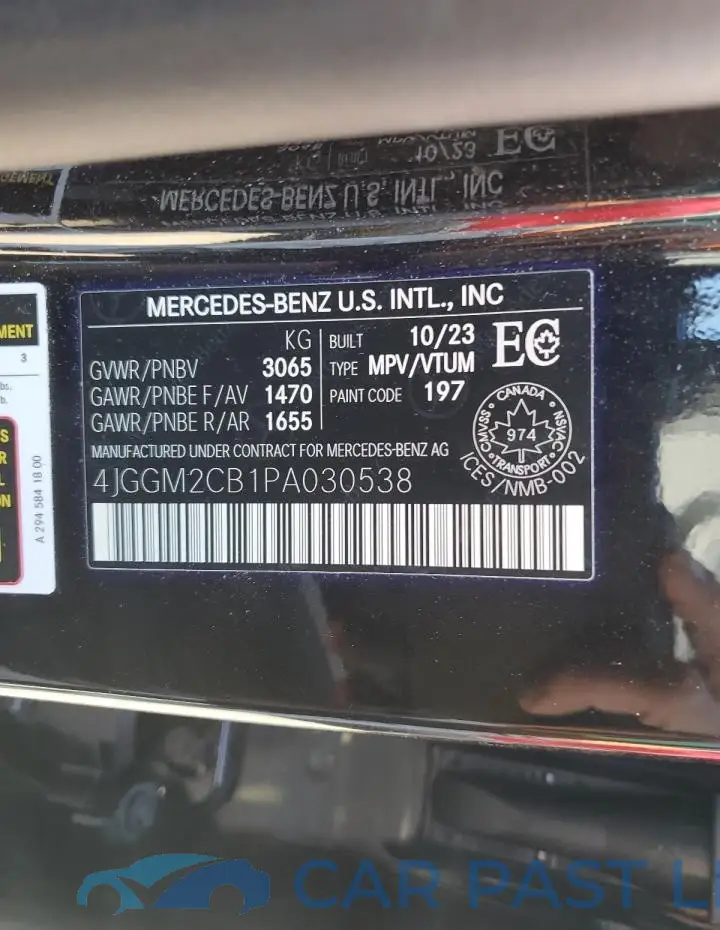 4JGGM2CB1PA030538# 13
