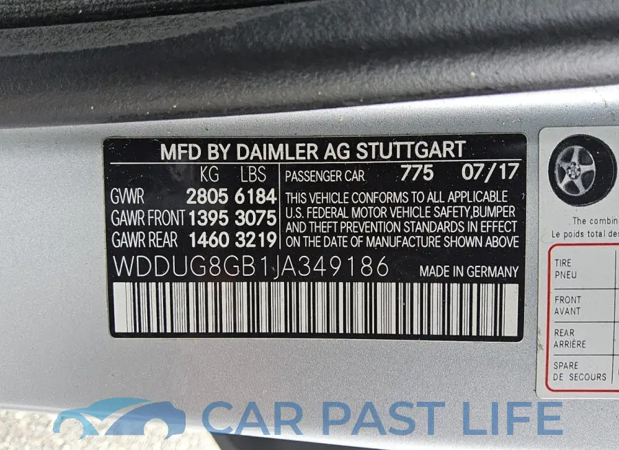 WDDUG8GB1JA349186# 13