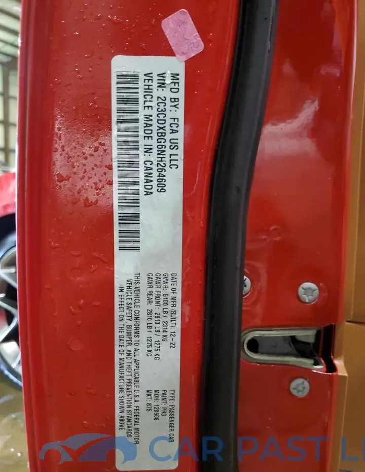 2C3CDXBG6NH264609# 12