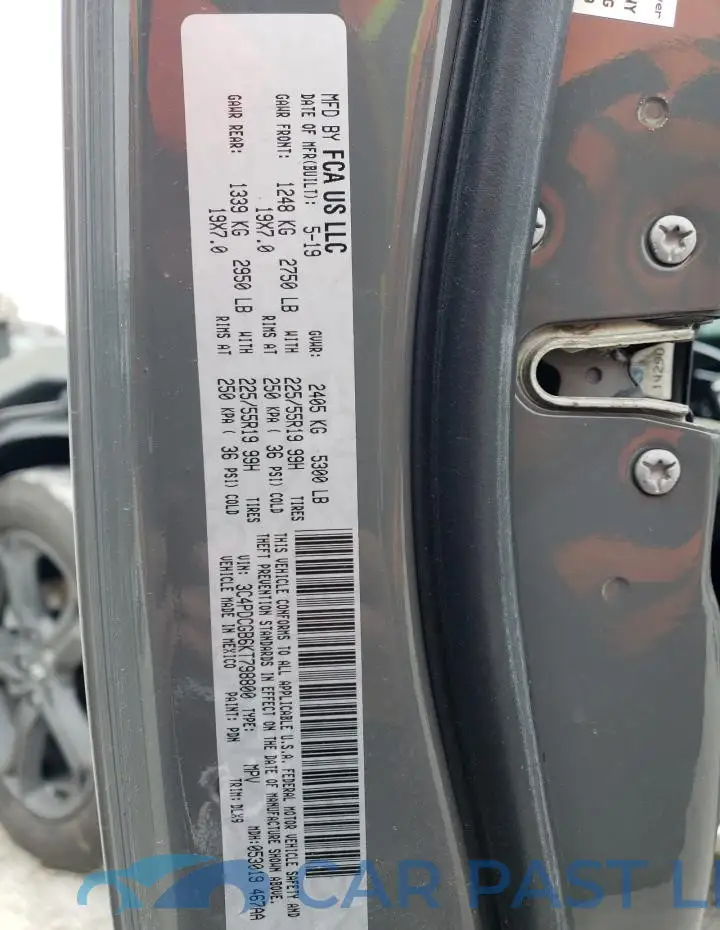 3C4PDCGB6KT798800# 14