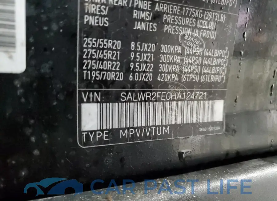 SALWR2FE0HA124721# 14