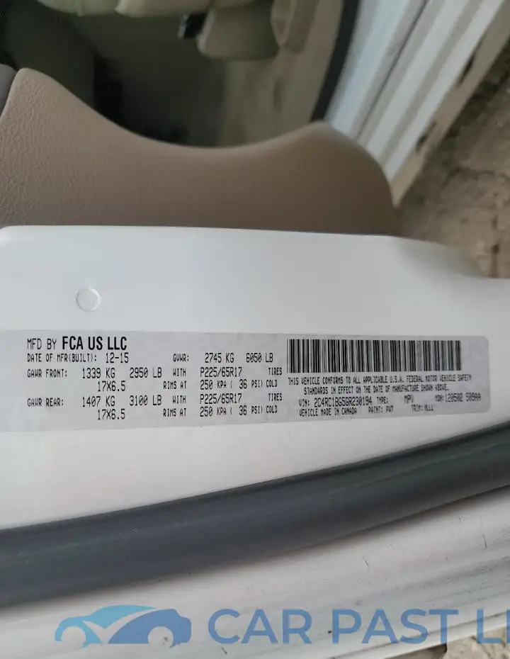 2C4RC1BG5GR230194# 13