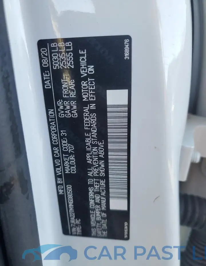 7JRA22TM1MG080500# 12