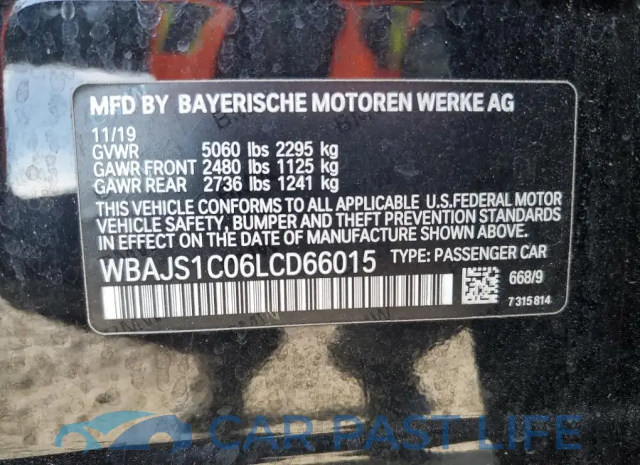 WBAJS1C06LCD66015# 13