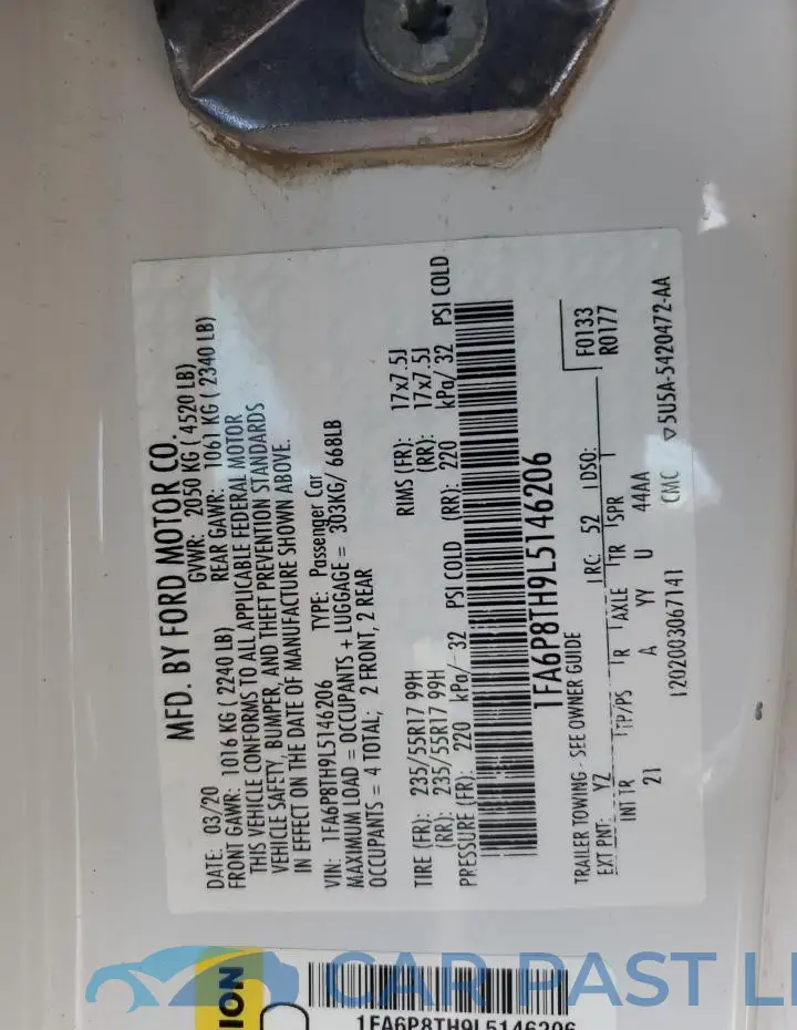 1FA6P8TH9L5146206# 13