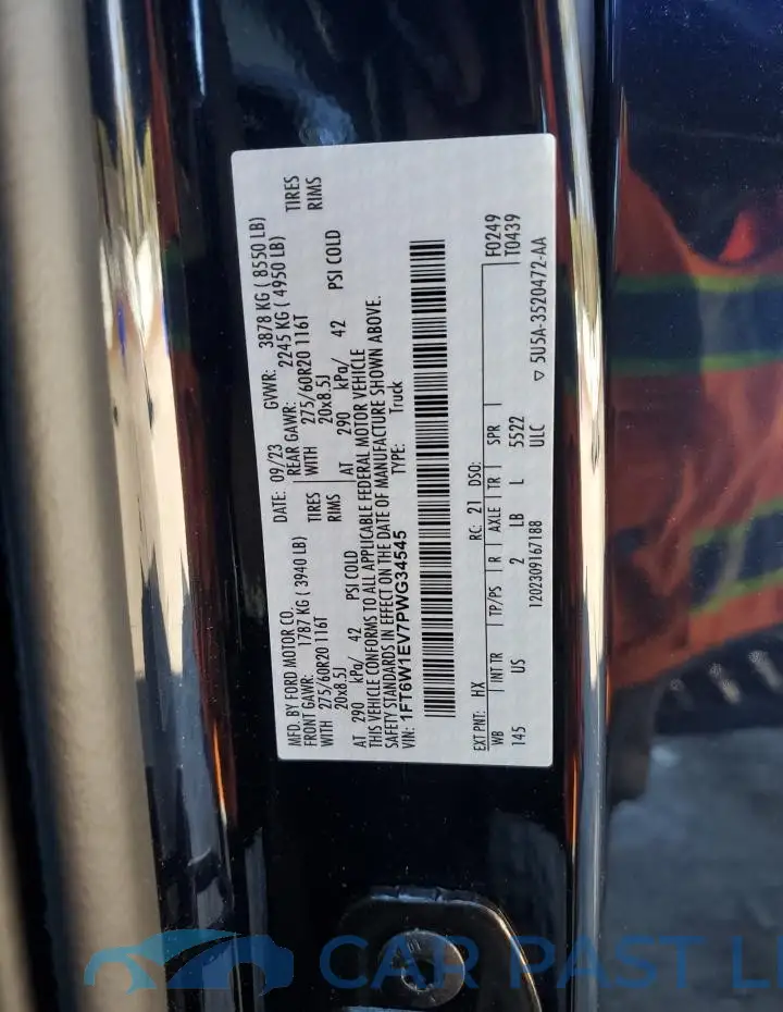 1FT6W1EV7PWG34545# 12
