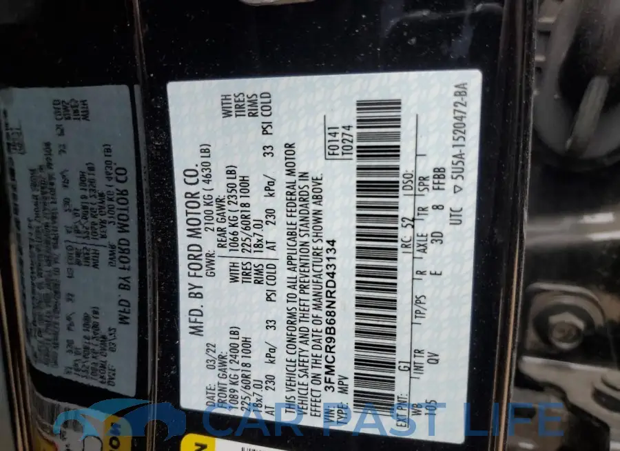 3FMCR9B68NRD43134# 13