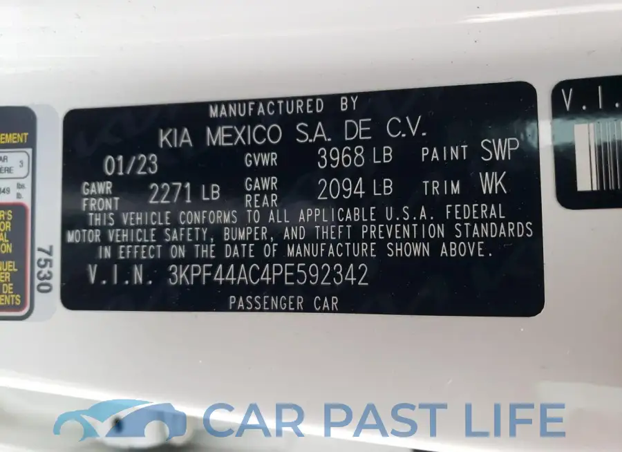 3KPF44AC4PE592342# 12